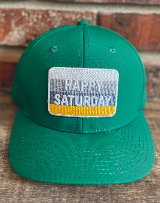 Pukka UV Lite Tech Fabric "Happy Saturday" Green Patch Adjustable Hat
