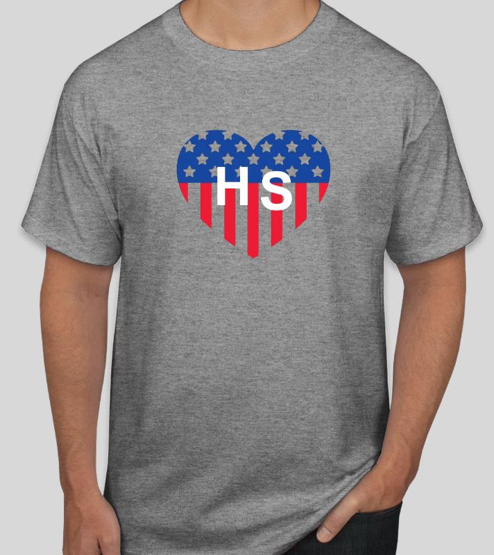 Happy Saturday Clothing Co. USA Heart T-Shirt